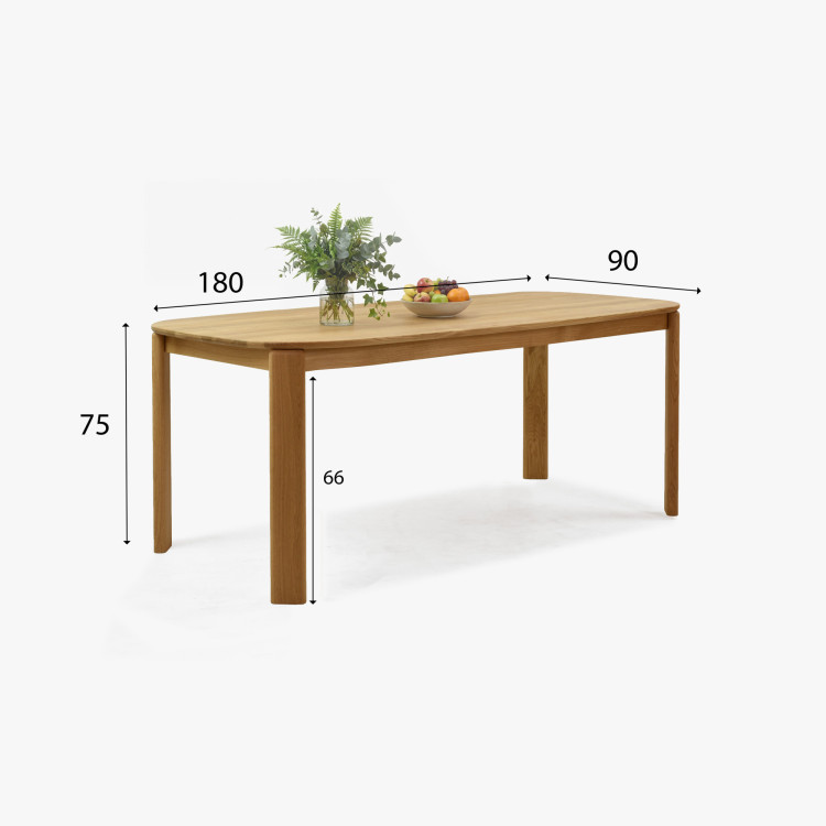 Designierter Esstisch aus Holz 180 x 90 cm