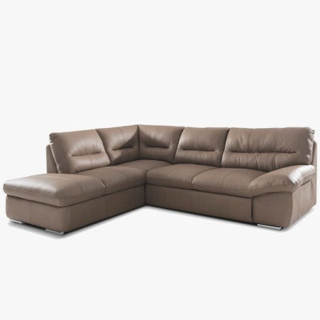 Rücksitzgarnitur - echtes Leder SAND, William Ecke links