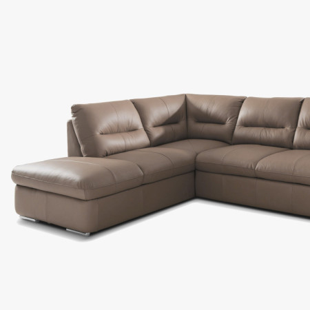 Rücksitzgarnitur - echtes Leder SAND, William Ecke links