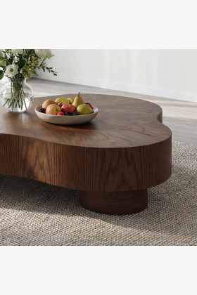 Design-Couchtisch in Nussbaumfarbe 2