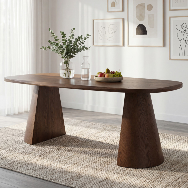 Designierter Esstisch 200 cm in Walnussfarbe