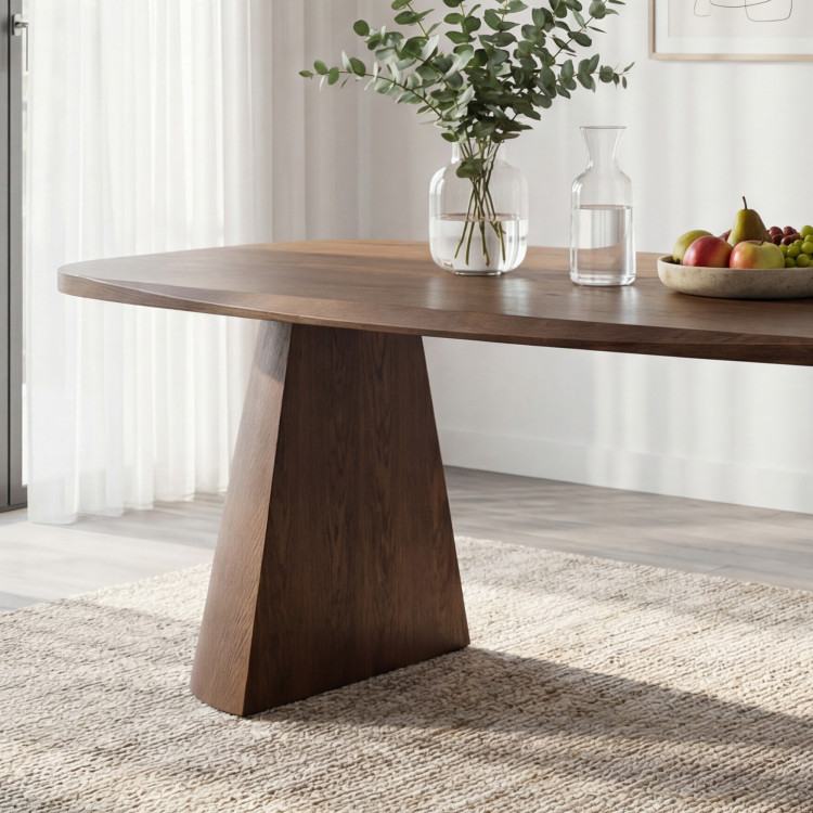 Designierter Esstisch 200 cm in Walnussfarbe