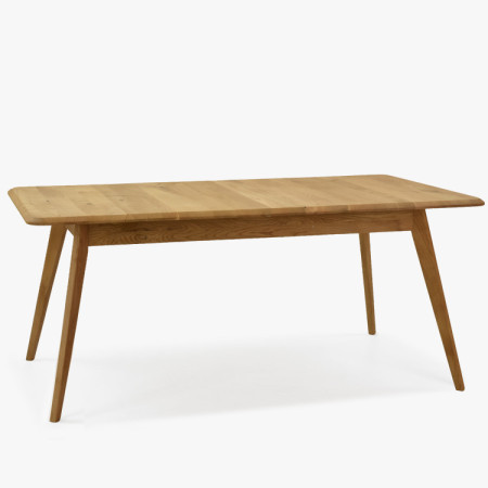 Holztisch aus Eiche 180 x 90 cm mit schrägen Beinen