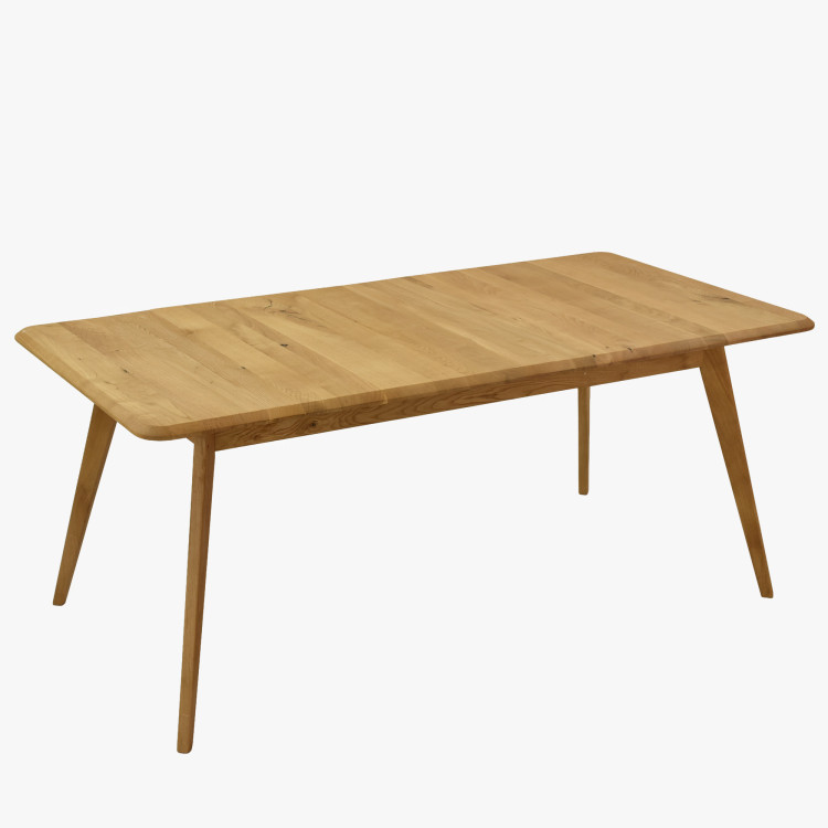 Holztisch aus Eiche 180 x 90 cm mit schrägen Beinen