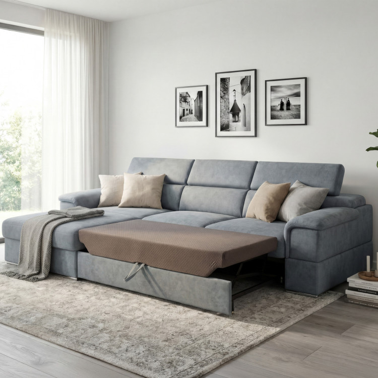 R Ecksofa mit Schlaffunktion – linke Ecke