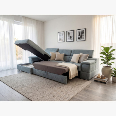 R Ecksofa mit Schlaffunktion – linke Ecke
