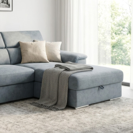 R Eck-Eckcouch mit Schlafunktion - rechte Ecke