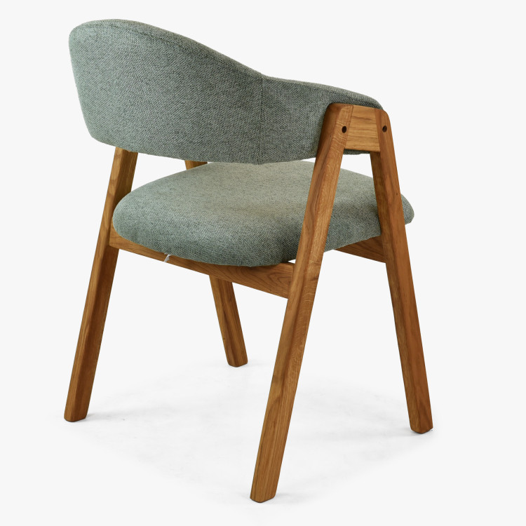 Dubdesign Esstisch Robi 200 × 100 cm und gepolsterter Stuhl Arco