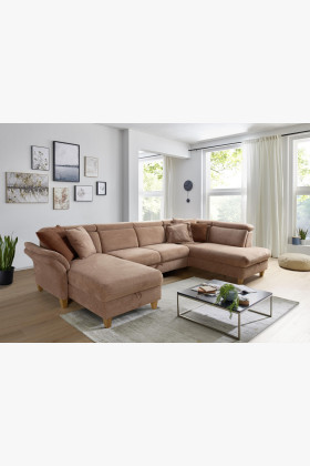 Sofa in U-Form auf Füßen - Ottoman rechts 2