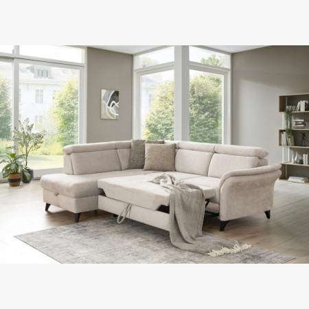 Rundecke Ecksofa Glendale - Ottoman links