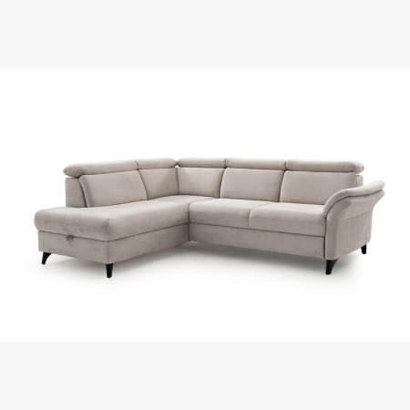 Rundecke Ecksofa Glendale - Ottoman links