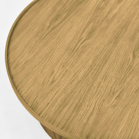 Eichen-Couchtisch Eiche natural, Ø 45 cm Form Zylinder