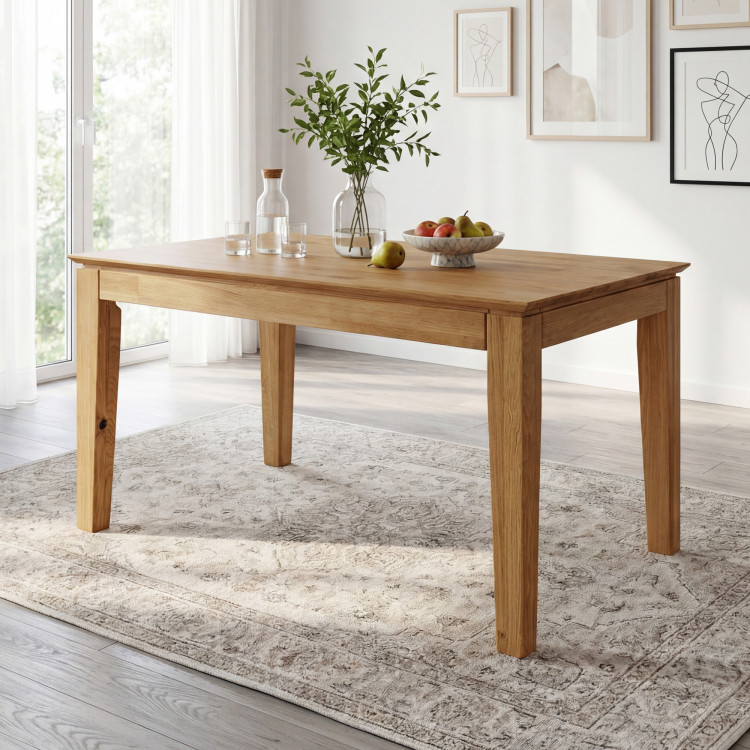 Eiche Tisch mit Auszug 120 x 80 cm