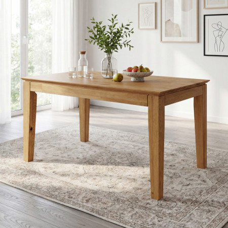 Eiche Tisch mit Auszug 120 x 80 cm