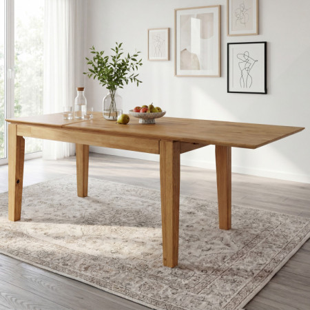 Eiche Tisch mit Auszug 120 x 80 cm