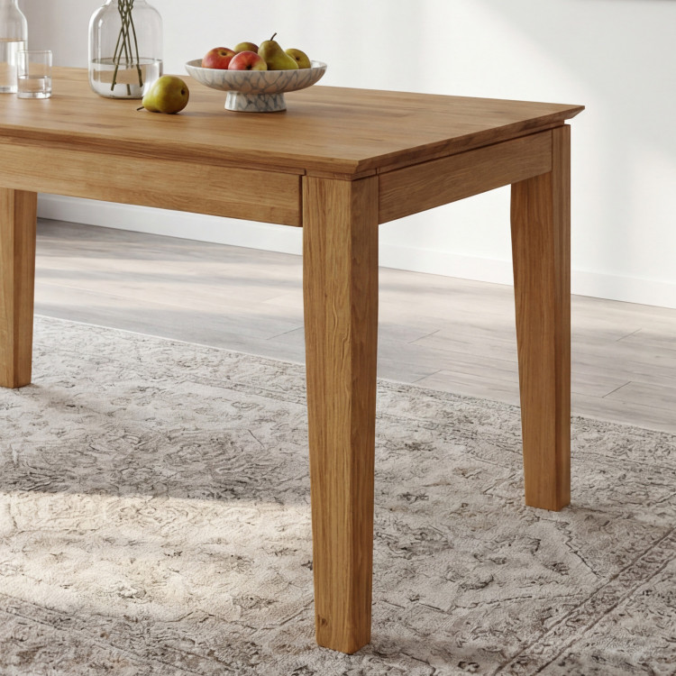 Eiche Tisch mit Auszug 120 x 80 cm