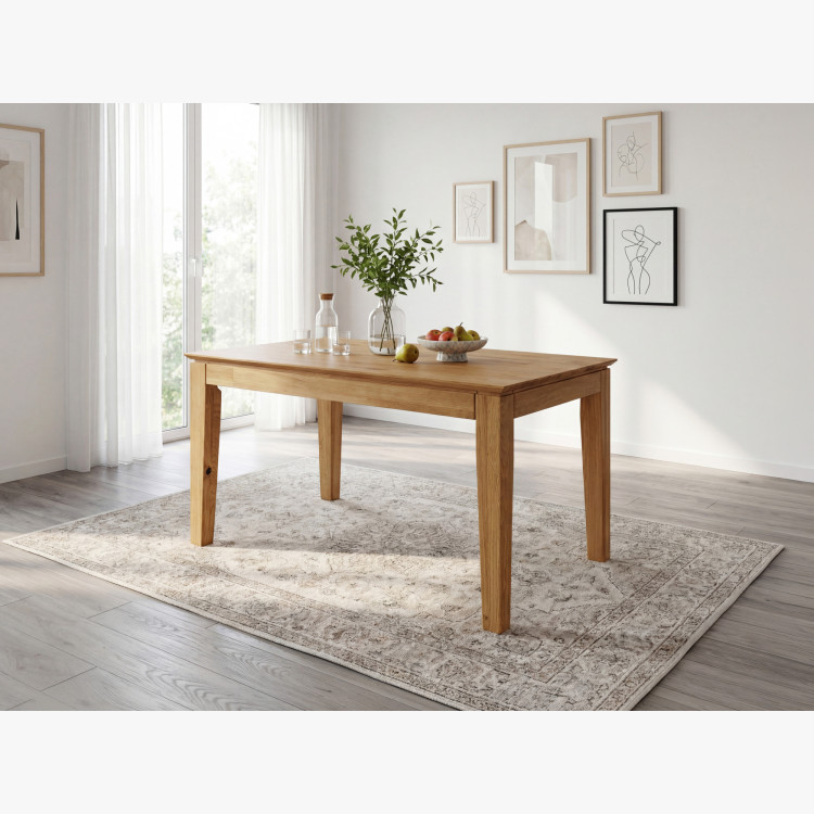 Eiche Tisch mit Auszug 120 x 80 cm