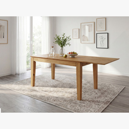 Eiche Tisch mit Auszug 120 x 80 cm