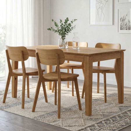 Eiche Tisch mit Auszug 120 x 80 cm