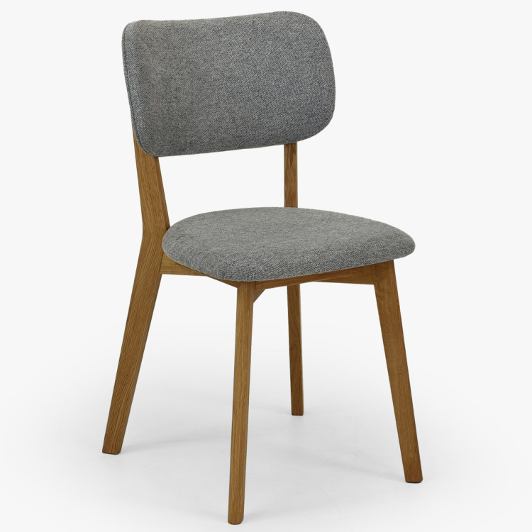 Čalouněná Esszimmerstuhl Easy Clean in der Farbe Grau