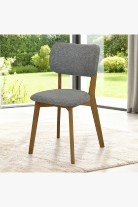 Čalouněná Esszimmerstuhl Easy Clean in der Farbe Grau 2