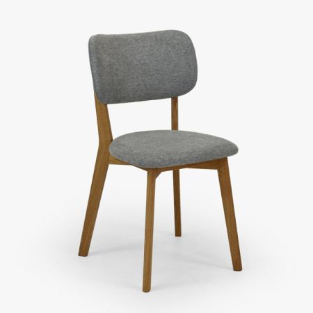 Čalouněná Esszimmerstuhl Easy Clean in der Farbe Grau