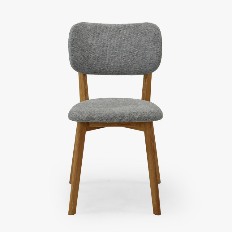 Čalouněná Esszimmerstuhl Easy Clean in der Farbe Grau