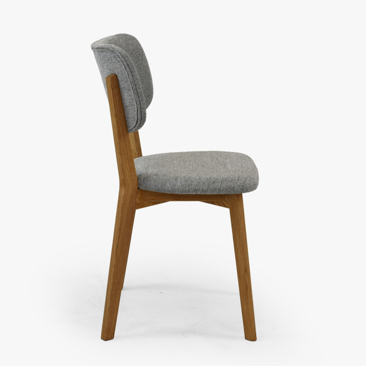 Čalouněná Esszimmerstuhl Easy Clean in der Farbe Grau