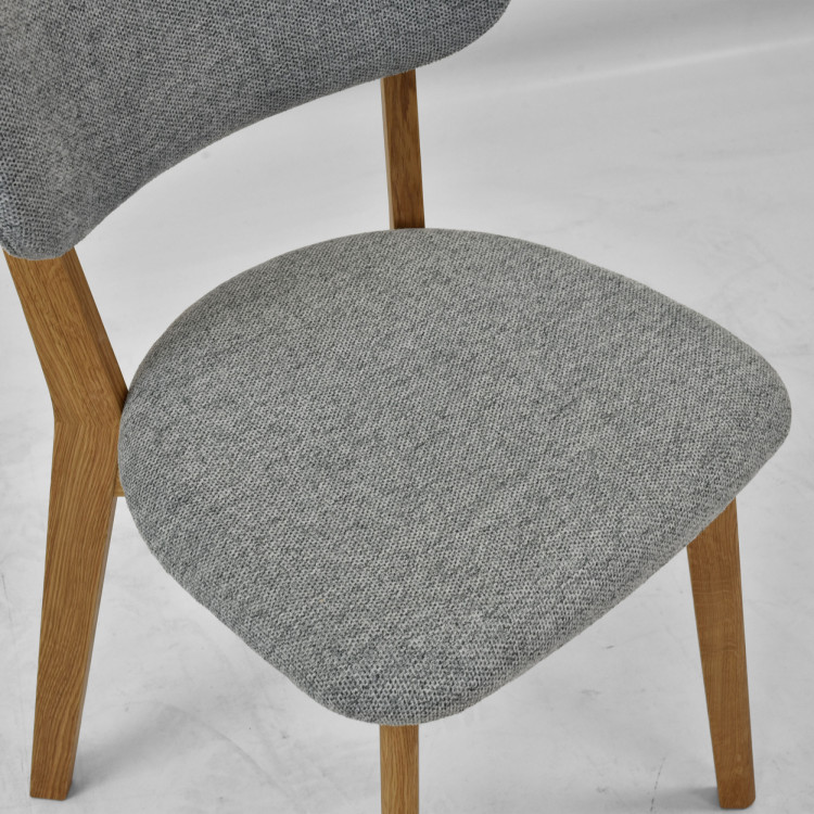 Čalouněná Esszimmerstuhl Easy Clean in der Farbe Grau