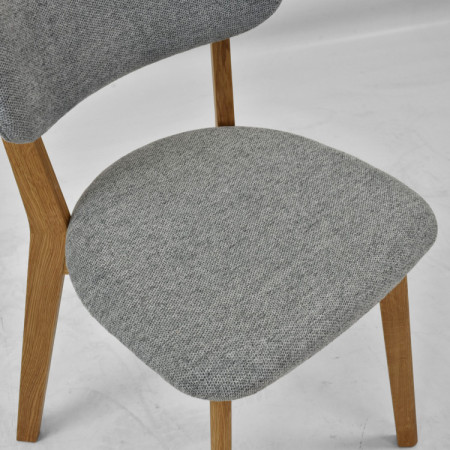 Čalouněná Esszimmerstuhl Easy Clean in der Farbe Grau