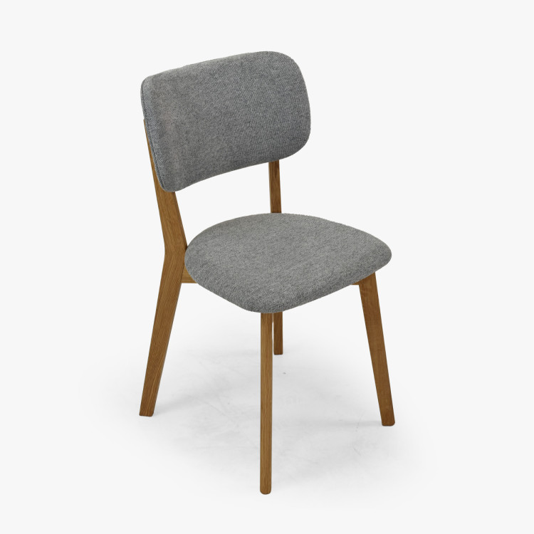 Čalouněná Esszimmerstuhl Easy Clean in der Farbe Grau