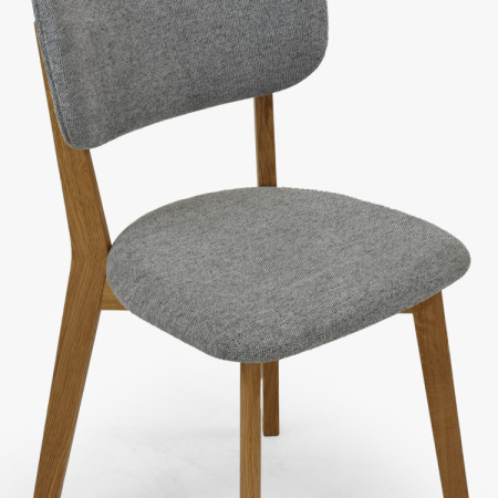 Čalouněná Esszimmerstuhl Easy Clean in der Farbe Grau