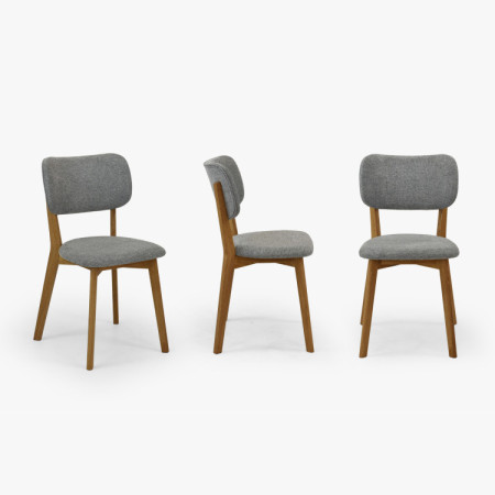 Čalouněná Esszimmerstuhl Easy Clean in der Farbe Grau