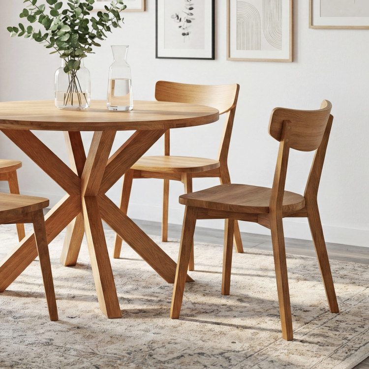 Dubicher Stuhl Hanka – massiver Esszimmerstuhl