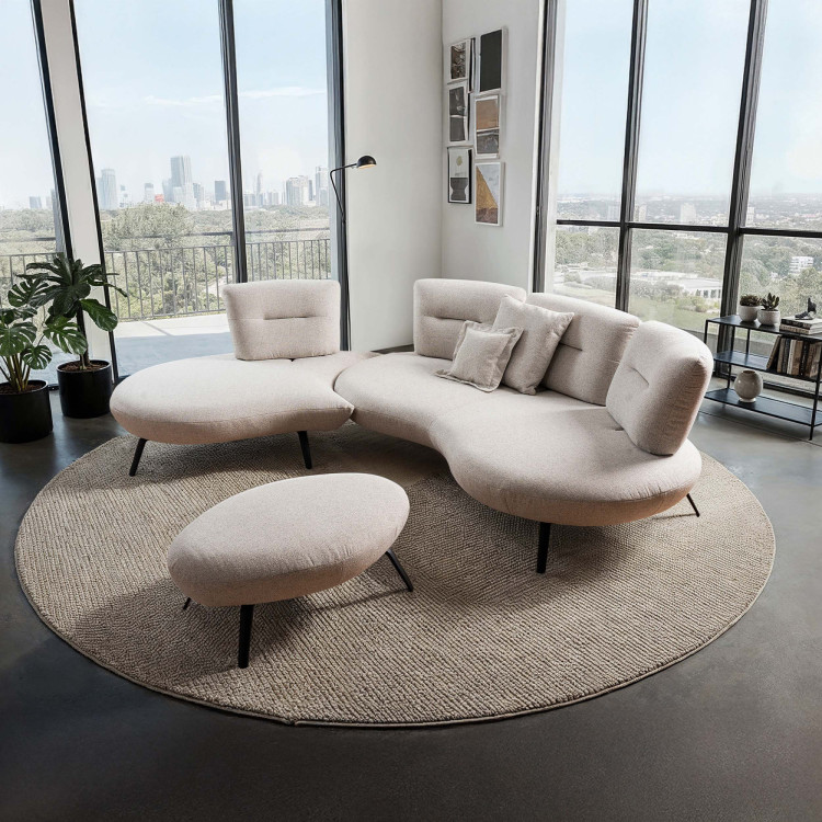 Sedergarnitur CURVE modernes Design - linke Ecke