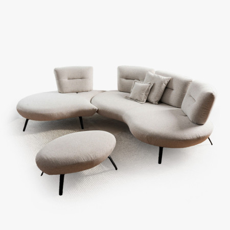 Sedergarnitur CURVE modernes Design - linke Ecke