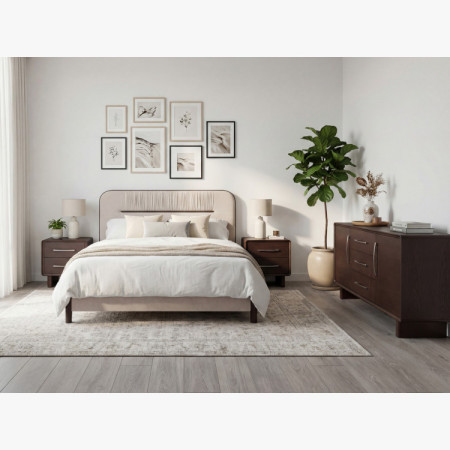 Gepolstertes Doppelbett 180x200 cm mit Stauraum