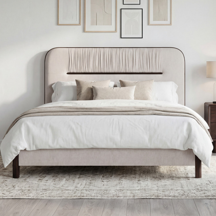 Gepolstertes Doppelbett 180x200 cm mit Stauraum