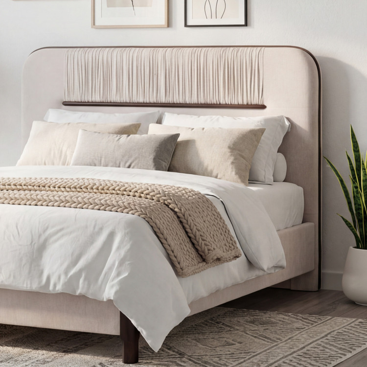 Gepolstertes Doppelbett 180x200 cm mit Stauraum