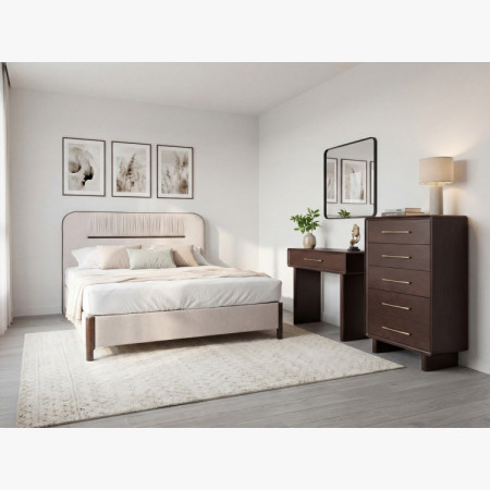 Gepolstertes Doppelbett 180x200 cm mit Stauraum