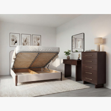 Gepolstertes Doppelbett 180x200 cm mit Stauraum