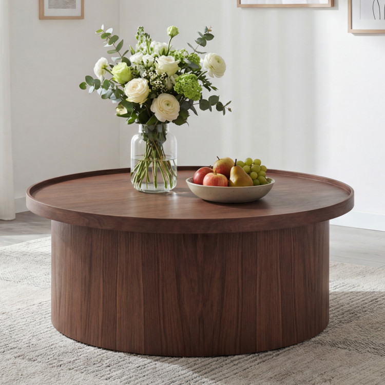 Eichen-Couchtisch in Nussbaumfarbe