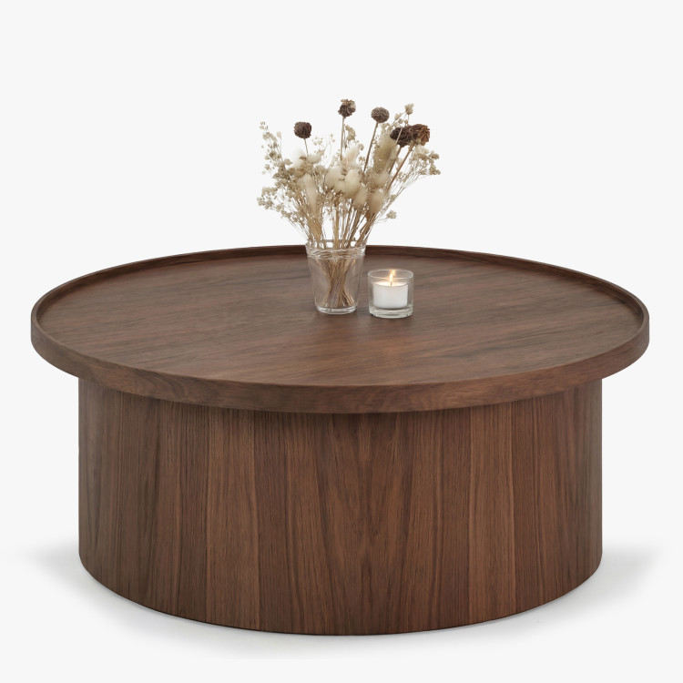 Eichen-Couchtisch in Nussbaumfarbe