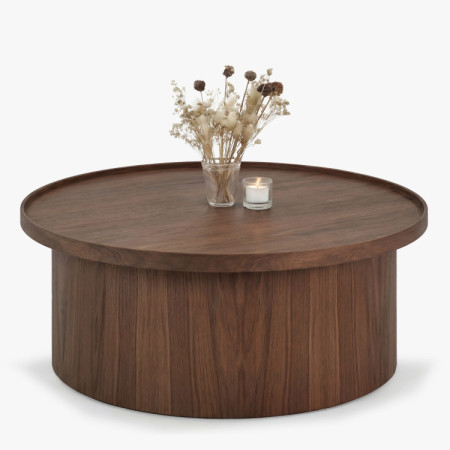 Eichen-Couchtisch in Nussbaumfarbe