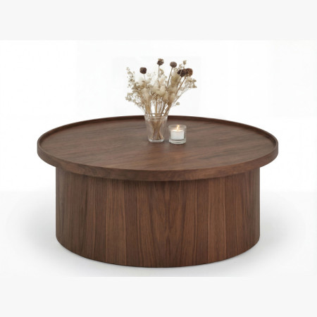 Eichen-Couchtisch in Nussbaumfarbe