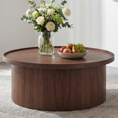 Eichen-Couchtisch in Nussbaumfarbe