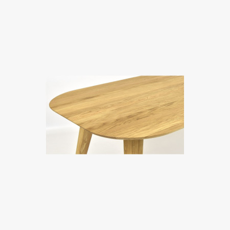 Ovaler Esstisch aus massiver Eiche, Otawa 180 x 90 cm