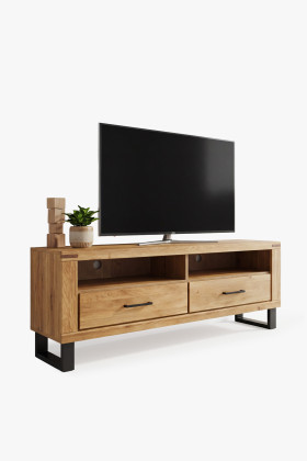 Tv-Kommode Eiche auf Metallbeinen 138 cm, Martina 2