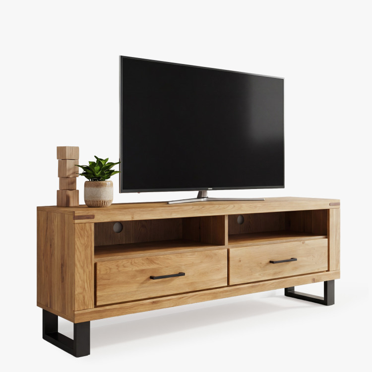 Tv-Kommode Eiche auf Metallbeinen 138 cm, Martina