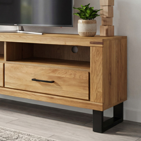 Tv-Kommode Eiche auf Metallbeinen 138 cm, Martina